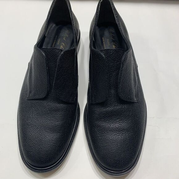 ROBERT CLERGERIE Women’s Black Slip on Leather Loafer Shoe 36.5 Made In France - Picture 5 of 16